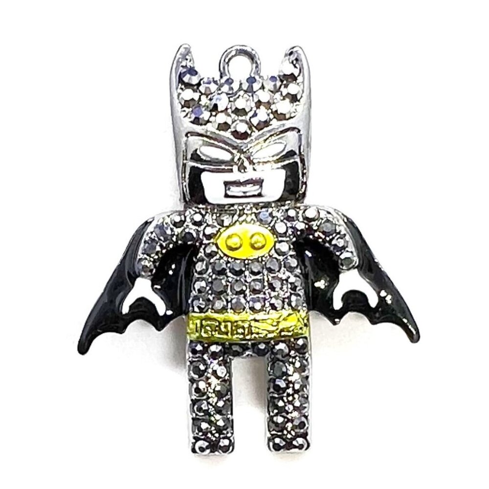 Black Super Hero BATMAN Pin BROOCH & Pendant